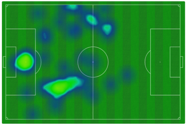 Mapa de calor del Eintracht