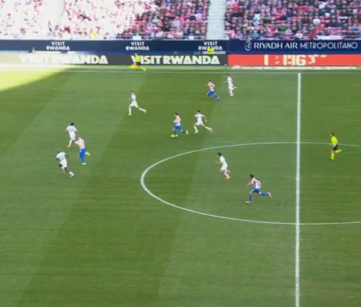 La primera llegada del Atlético