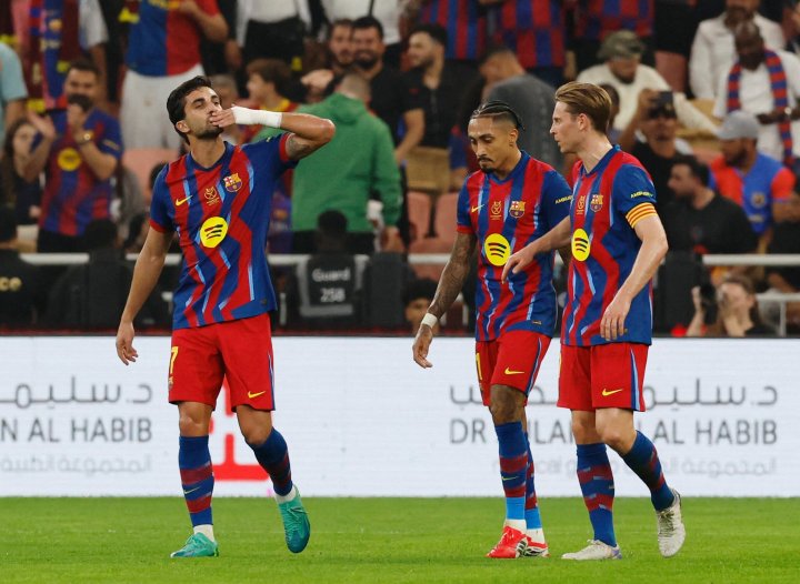 Ferran, Raphinha y De Jong