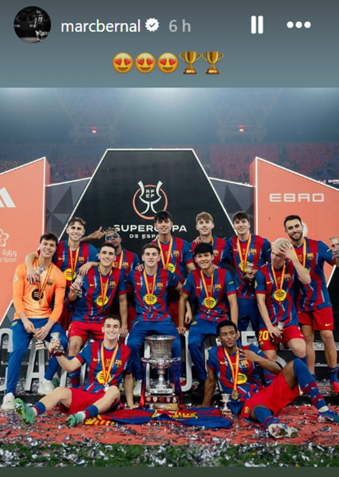 Bernal presume de La Masía