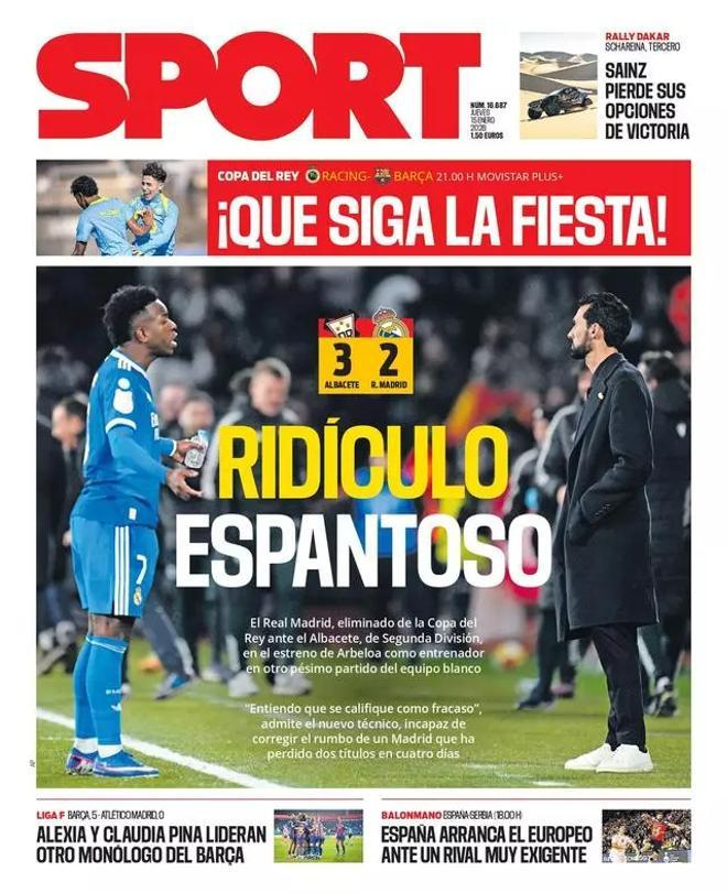 La prensa deportiva reacciona a la eliminación de
