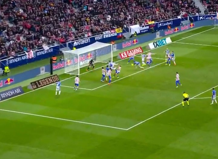 La imagen de lo que podría haber sido el empate de Boyé