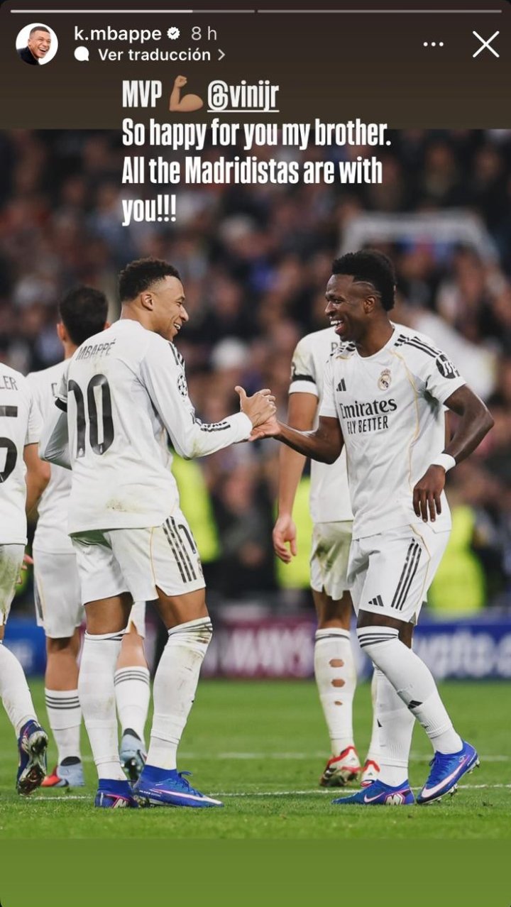 Apoyo total a Vinicius: abrazo con Arbeloa, Mbappé, Militao, Tchouameni…