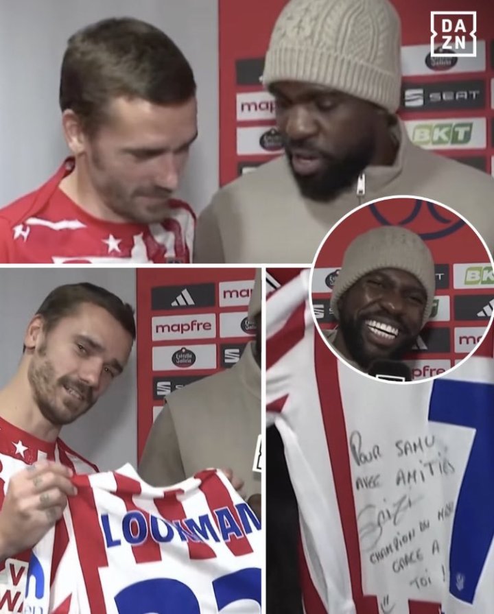 El emotivo cruce de mensajes entre Umtiti y Griezmann en Madrid