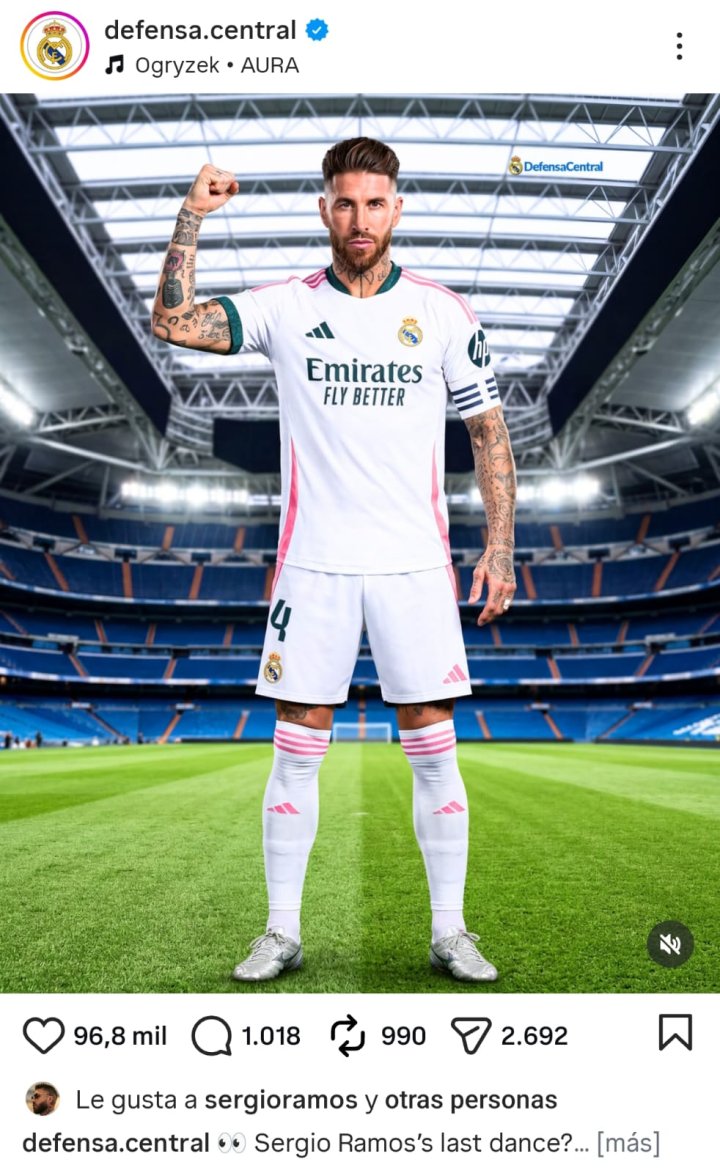 Ramos la 'lía' en Instagram