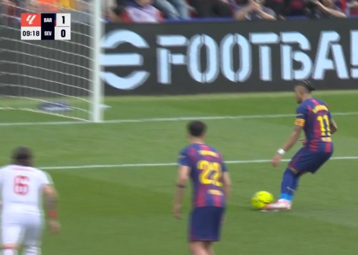 Y así ha marcado el 1-0 Raphinha: 'Panenka' espectacular