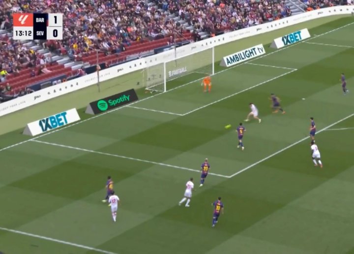 La ocasión clarísima de Oso para el 1-1