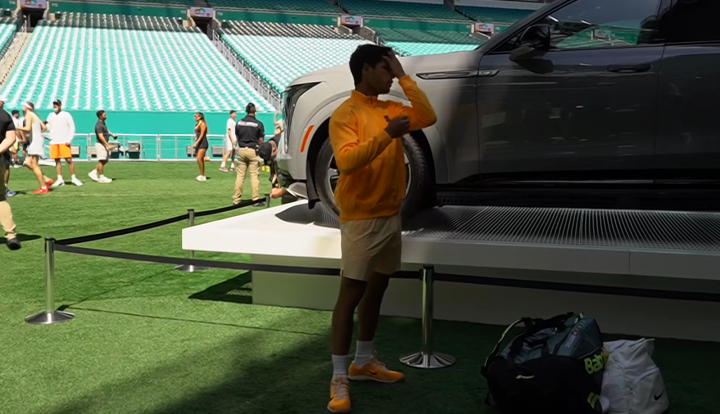 Alcaraz, en el Hard Rock Stadium 