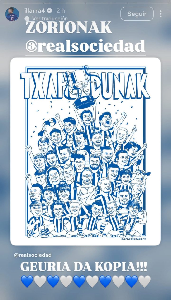 Illarramendi lo celebra