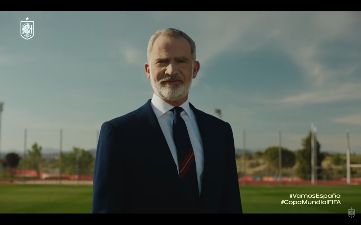 El Rey Felipe VI en el vídeo de la convocatoria de la selección española