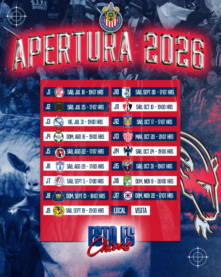 Calendario Chivas AP26