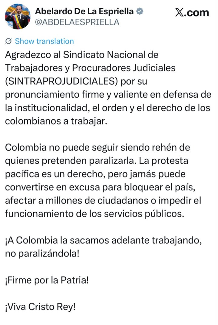 6:17 | Sindraprojudiciales rechaza jornadas de protestas