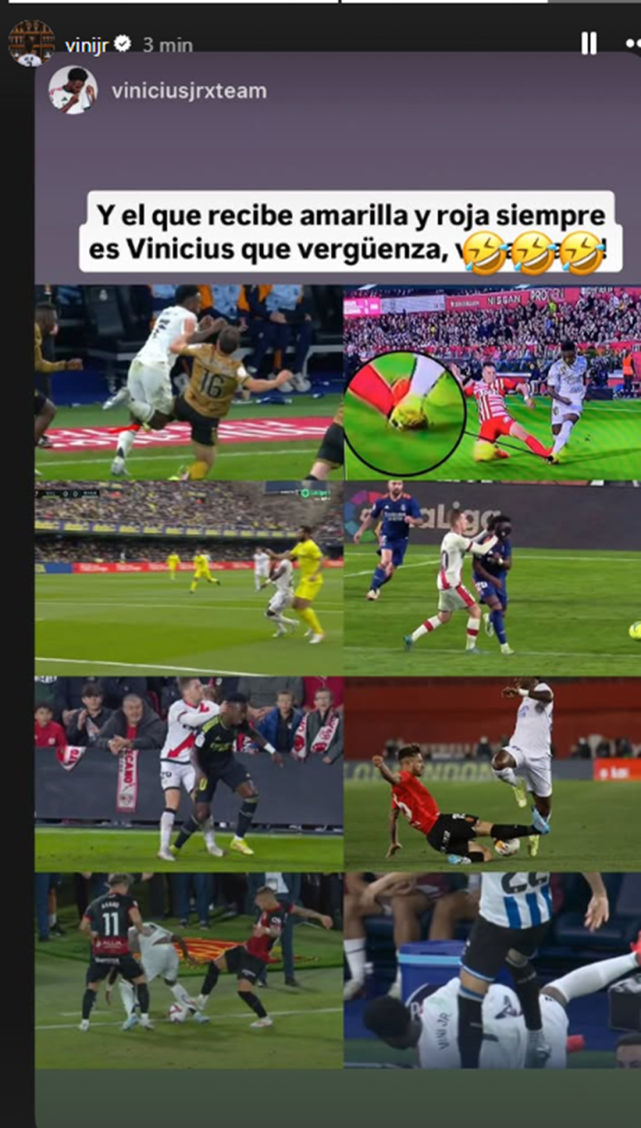 Vinicius reclama distinto rasero entre sus acciones y los rivales