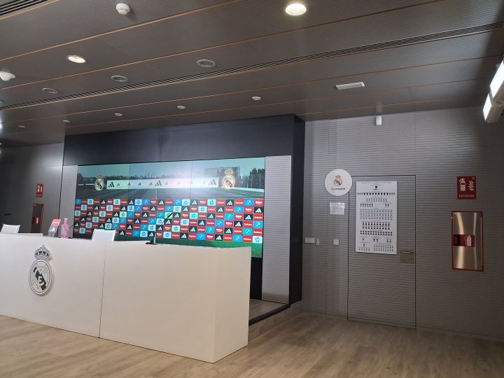 La sala de prensa de Valdebebas, lista.